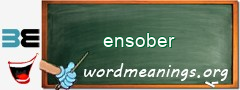 WordMeaning blackboard for ensober